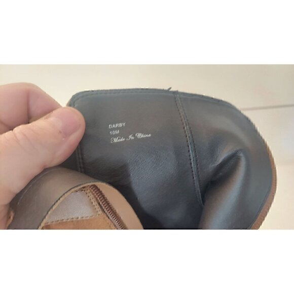 Donald Pliner Saddle Motorcycle Bootie/NWOB, Size 10M - Picture 9 of 9